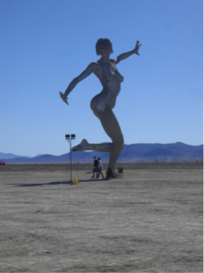 Figure 6: Large scale sculpture on the Playa. Photograph by author.