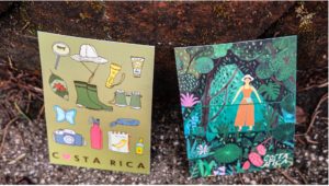 a set of postcards about "biological diversity" aimed at tourists called my attention